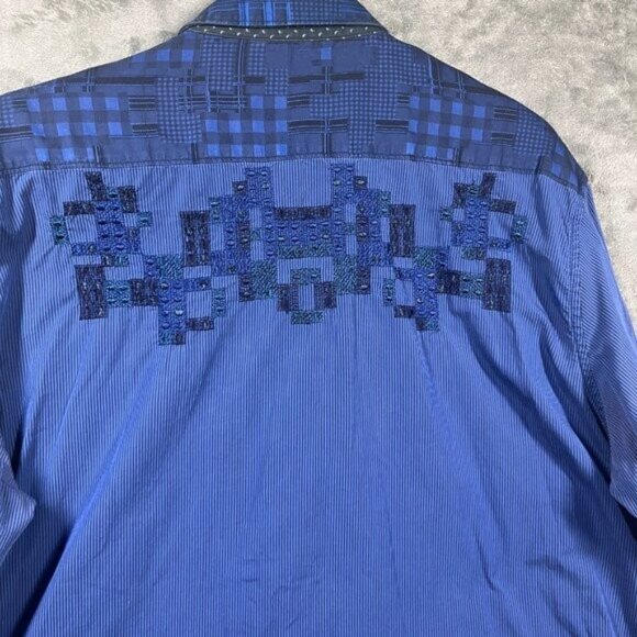 Robert Graham Shirt Mens XL Limited Edition Embroidered Button Up Long Sleeve - Picture 3 of 16